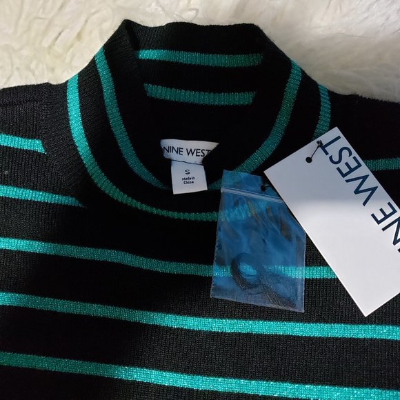 NWT Nine West Flutter short Sleeve Sweater Sizes XS  or S - Picture 5 of 9